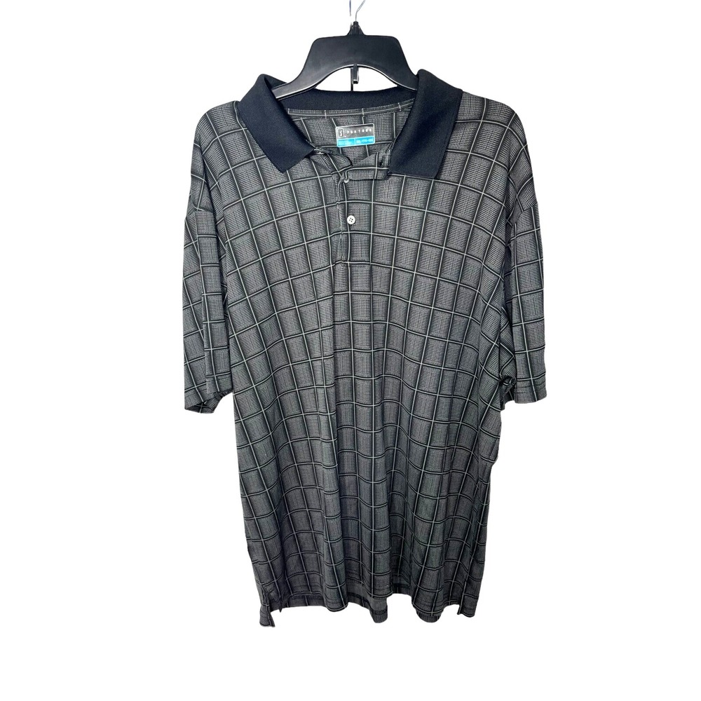 PGA Tour Men's Short Sleeve‎ Golf Polo Shirt Gray Size XXL